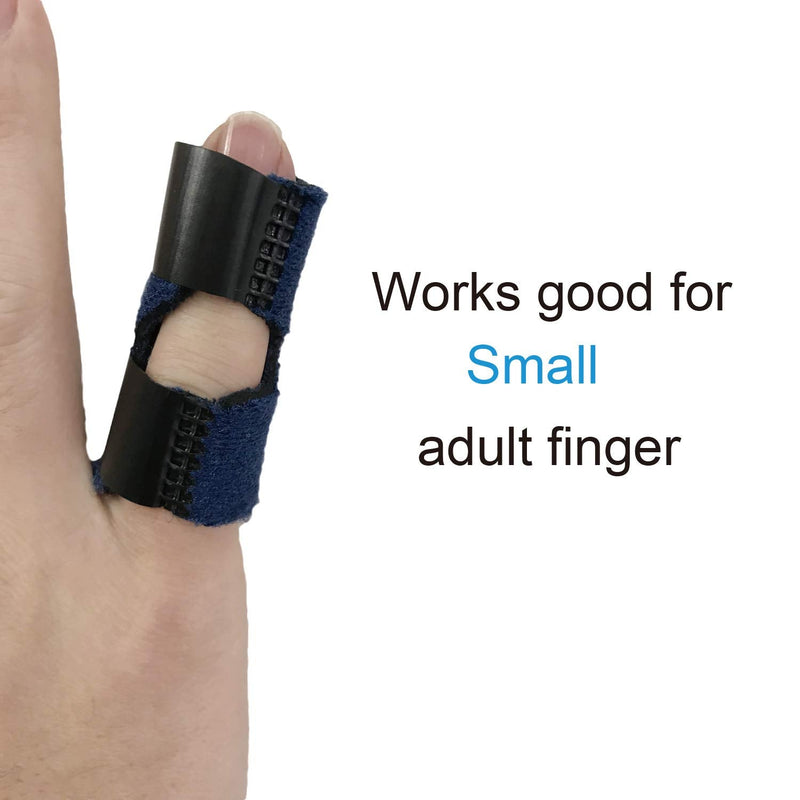 [Australia] - Small Trigger Finger Splint - 2 Pack - GenetGo Pinkie Finger Brace for Broken Finger, Finger Knuckle Immobilization for Arthritis Pain, Sport Injuries 