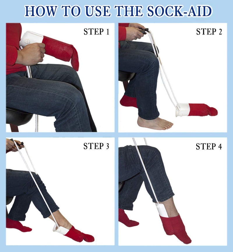 [Australia] - RMS Deluxe Sock Aid - Socks Helper with Foam Handles 