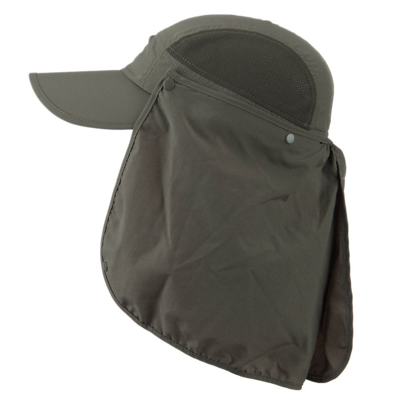 [Australia] - MG UV 50+ Talson Removable Flap Breathable Cap - Olive One Size 
