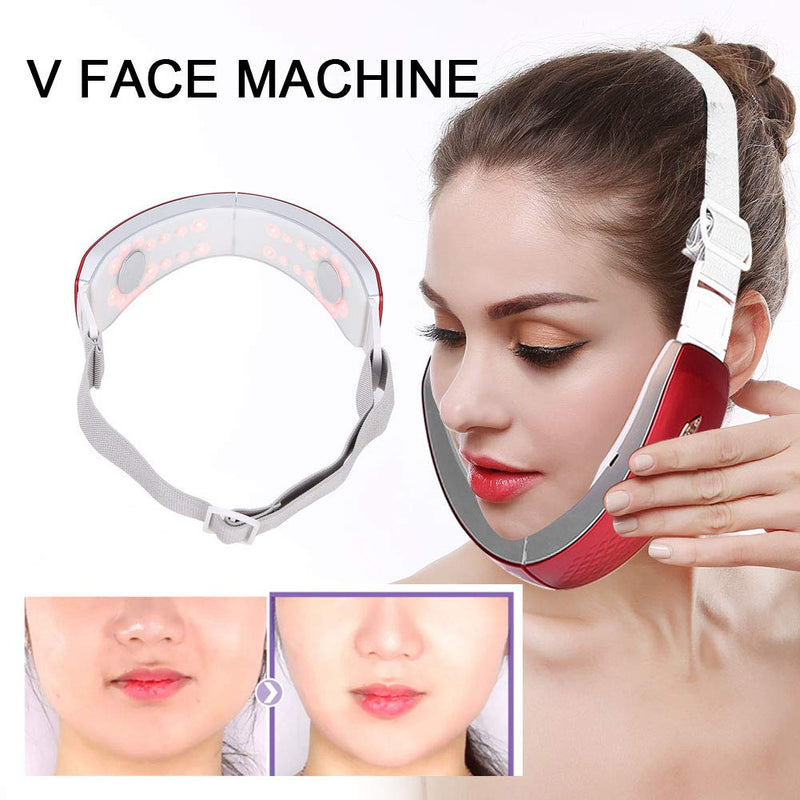 [Australia] - Electric V-Face Shaping Massager, V Face Machine, Electric V Face Machine, Face Lifting Machine Face Firming Machine Beauty Device Double Chin Removal Skin Lifting Machine 