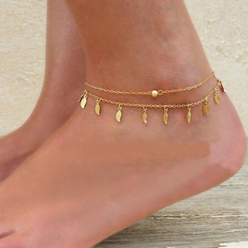 [Australia] - REVOLIA 6Pcs Charm Anklets for Women Girls Bracelets Sexy Beach Anklets Foot Jewelry Adjustable A.6 Pcs 