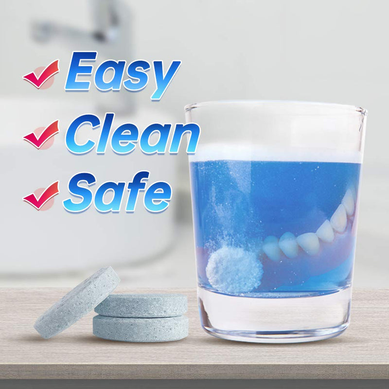 [Australia] - Y-Kelin 90 Tablets Denture Cleansing Tablets for Overnight Dental Prosthesis (90 tabs) 90 Count (Pack of 1) 