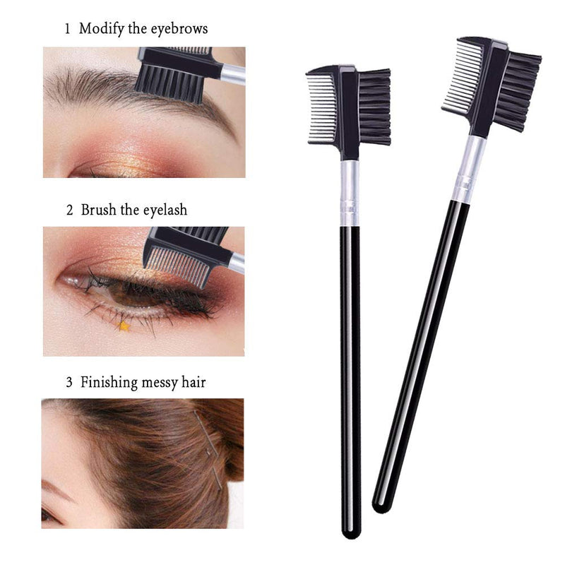 [Australia] - 5 PCS Eyelash Comb and Eyebrow Brush Comb, Eyebrow Eyelash Brush Makeup Tool for Eyelashes extension 