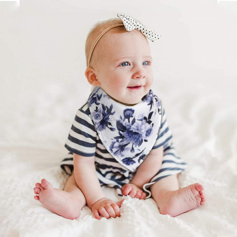 [Australia] - Baby Bandana Dribble Bibs Baby Bibs for Drooling and Teething 10 Pack Super Soft and Absorbent for Newborn Toddler Girls by YOOFOSS Baby Girl 