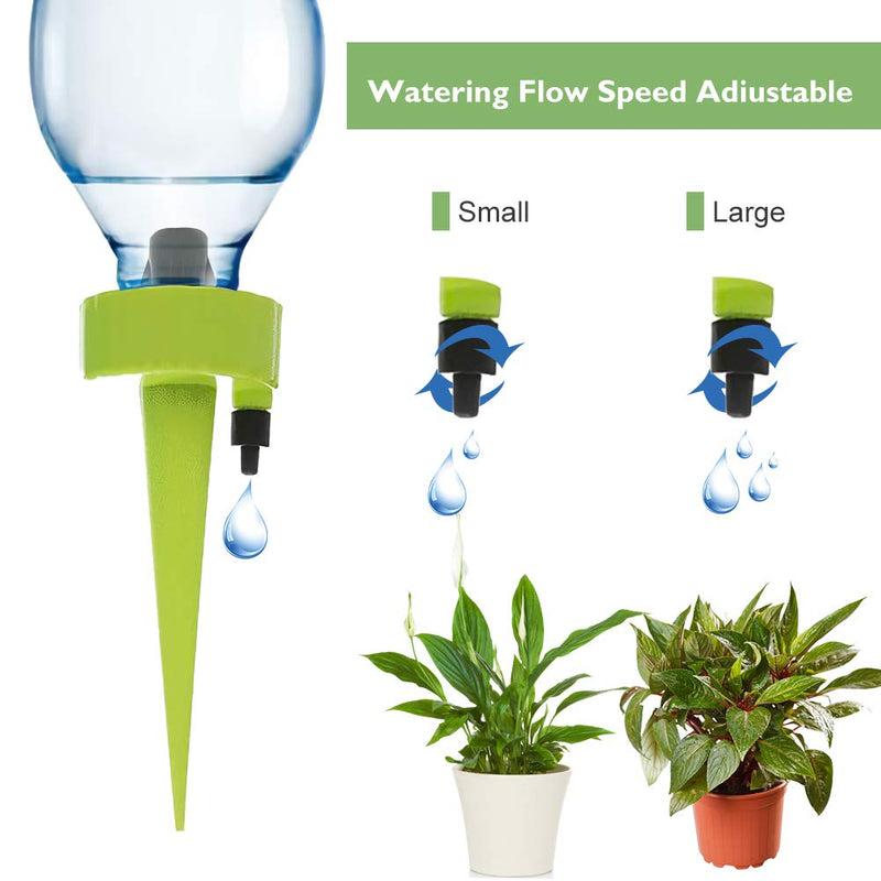 [Australia] - Cherioll Self Watering Spikes, Plant Self Watering Devices, Drip Irrigation Plant Waterer with Slow Release Control Valve Switch, Self Irrigation Watering Drip Devices Suitable for All Bottle 