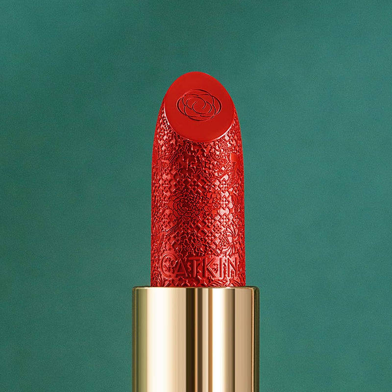 [Australia] - CATKIN X SUMMER PALACE Lipstick, Rouge Red Long Lasting Moisturizing Lip Stick Makeup (CO140) CO140 