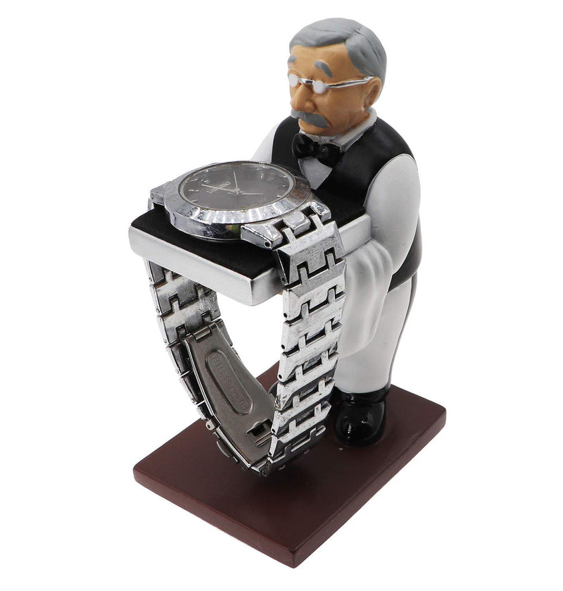 [Australia] - Newfancy Old Butler Man Watch Stand Old Man Ring Stand Creative Glasses Holder Watch Storage Table 