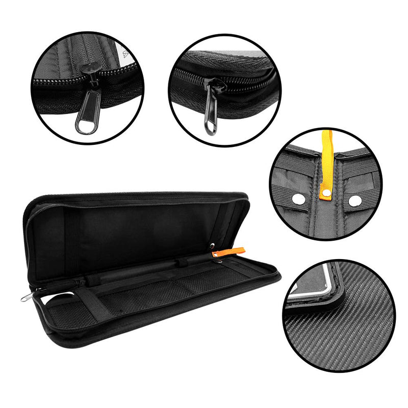 [Australia] - Men’s Travel Tie Case Holder Storage For Travel Black1 