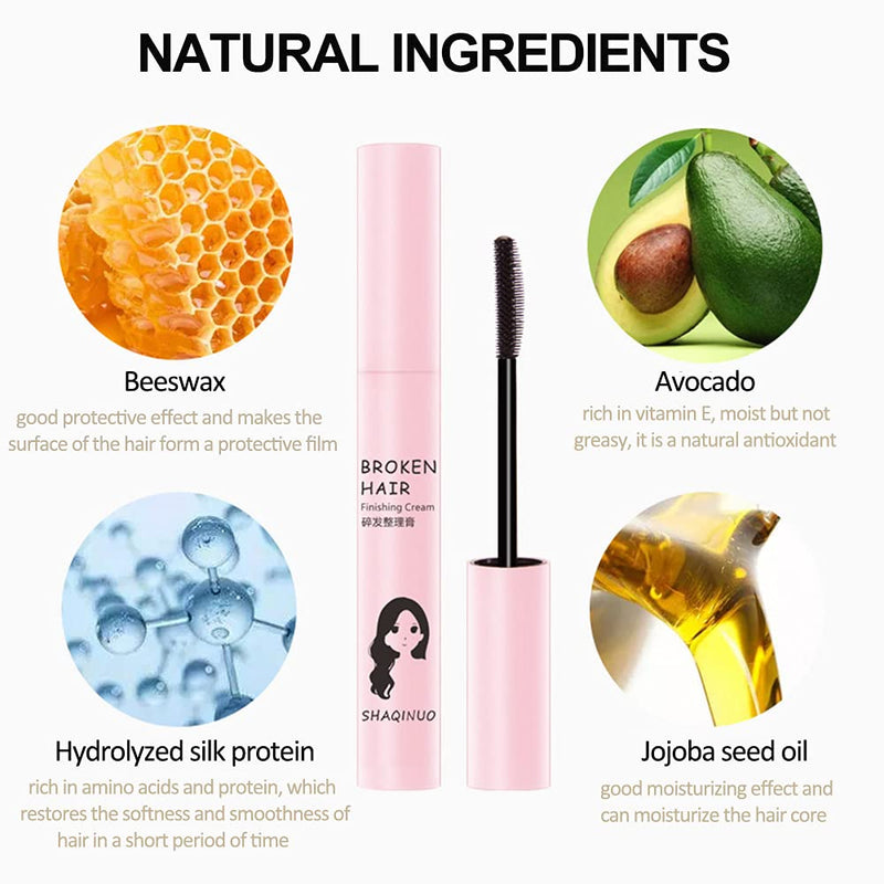 [Australia] - Hair Feel Stick, 2-Pack Hair Feel Finishing Stick, Hair Finishing Stick, Broken Hair Finishing Cream, Hair Styling Wax Stick, Hair Mascara Styling Gel Refreshing Not Greasy Fixing Bangs Stereotypes 