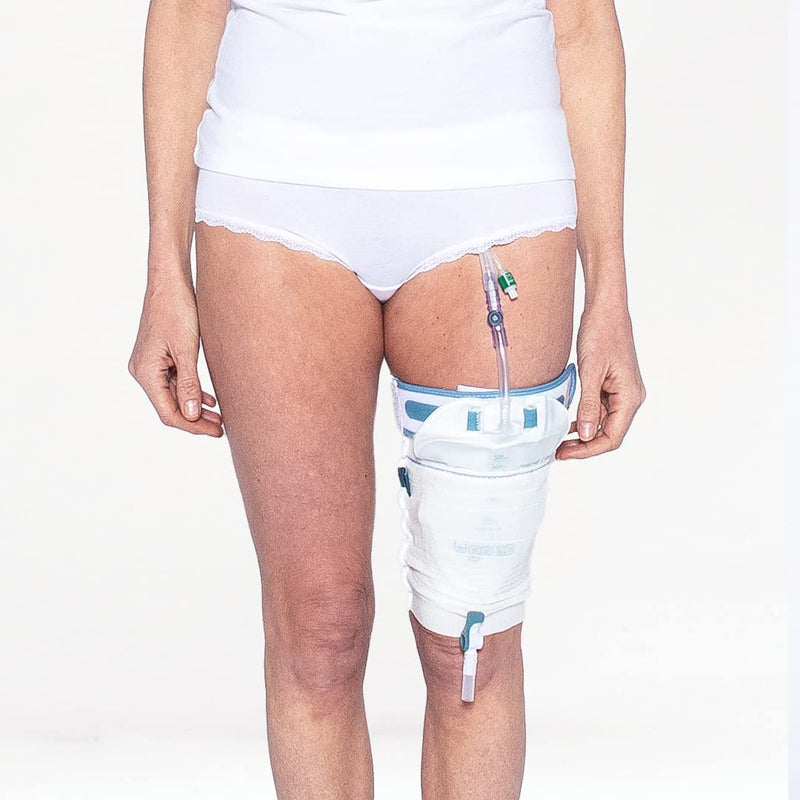 [Australia] - Ugo Fix Bag Strap (x3) – Urine Drainage Support Strap/Catheter Leg Bag Support Strap/Elastic Belt Bag Straps with Soft Elastic Fabric and Comfortable Silicone Grips (Pack of 3) 