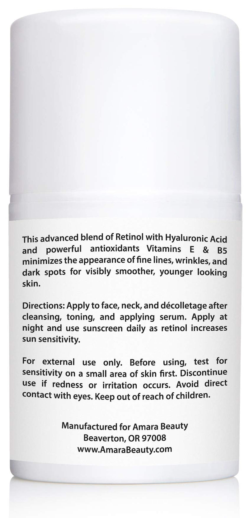 [Australia] - Retinol Cream for Face 2.5% with Hyaluronic Acid & Vitamins E & B5, 1.7 fl. oz. 