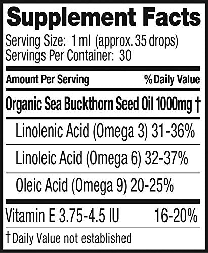 [Australia] - Sea Buckthorn Seed Oil -100% Certified Organic, 1-Ounce 