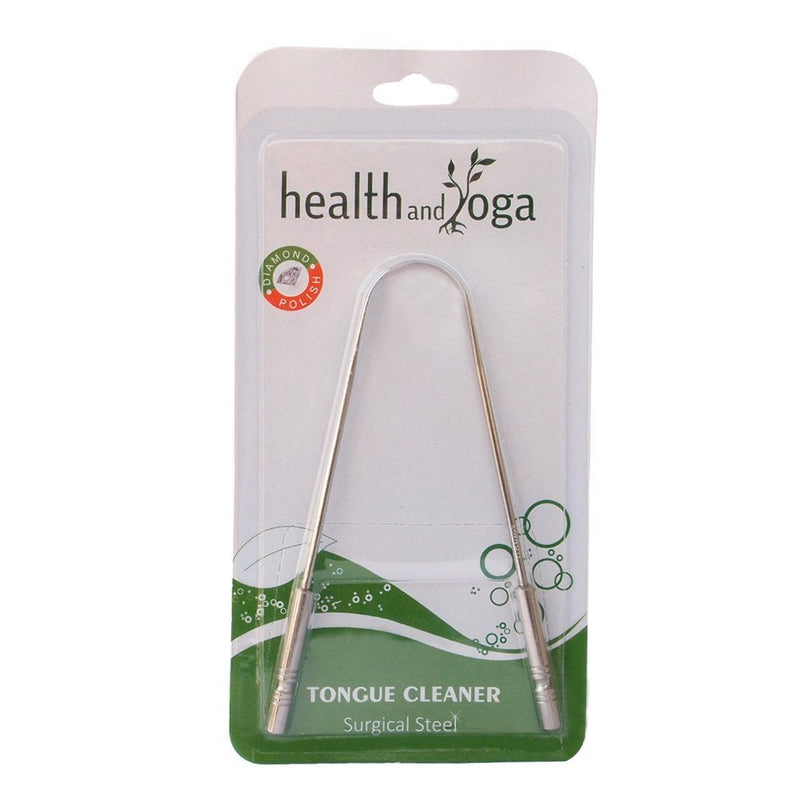 [Australia] - HealthAndYoga(TM) SteloSwipe Surgical Grade Stainless Steel Tongue Cleaner Scraper - Bacteria Inhibiting Non-Synthetic Grip - Sterilizable (Single) Surgical Steel - 1 Pack 