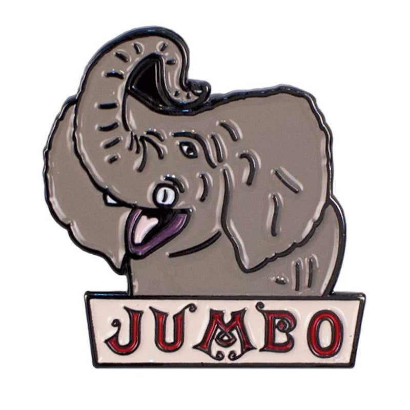 [Australia] - P. T. Barnum and Jumbo The Circus Elephant Enamel Pin Set - 2 Unique Colored Metal Lapel Pins 