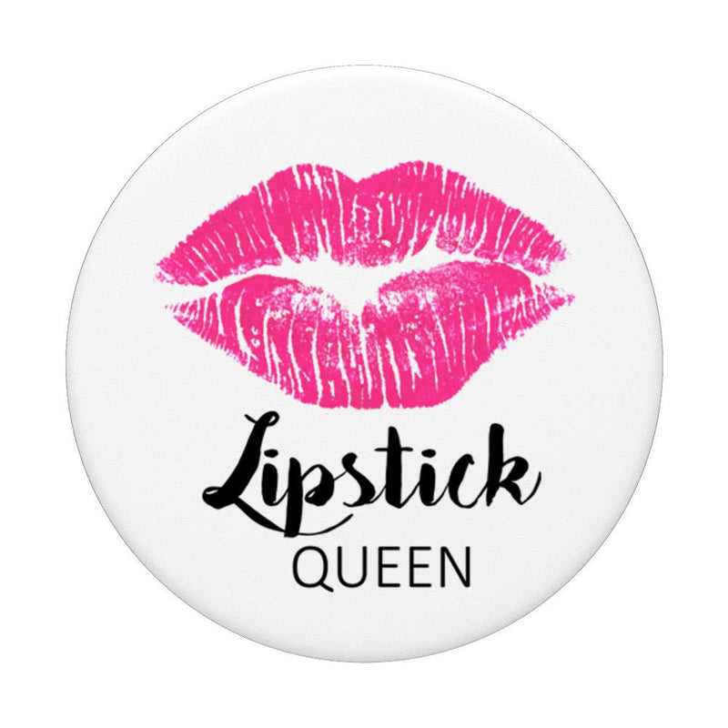 [Australia] - Lipstick Queen MUA MLM Makeup Consultant Lipstick Lips PopSockets Grip and Stand for Phones and Tablets Black 