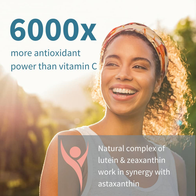 [Australia] - Pure & Essential Astaxanthin Complex, 42 mg Astapure Providing 4 mg H. Pluvialis Astaxanthin, 90 Vegan Capsules 