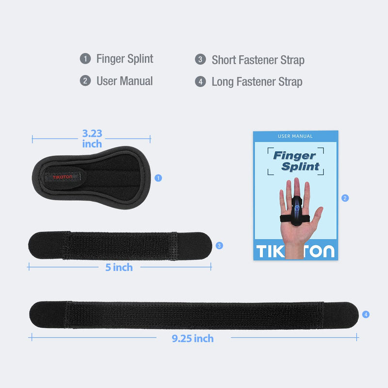 [Australia] - Tikaton Trigger Finger Splint, Adjustable Support, Finger Brace for Alleviating Finger Locking, Popping, Bending, Tendonitis, Stiffness, Pain Relief - Left or Right Hand 