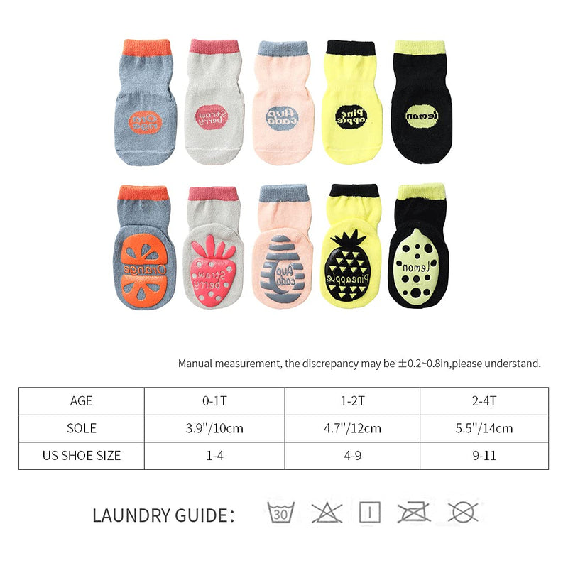 [Australia] - HOUSEYUAN Grip Ankle Socks - Cozy Warm Socks - Baby Toddler Infant Newborn Kids Boys Girls Non Slip/Anti Skid 0-1 A-non Slip 