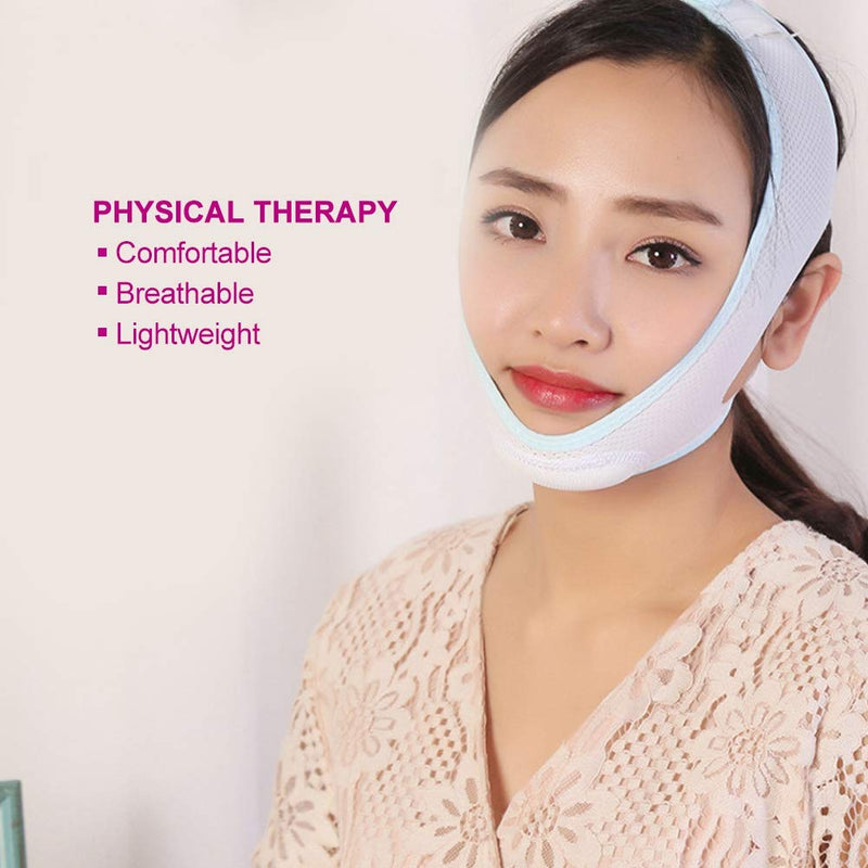 [Australia] - Facial Slimming Strap, 2 Sizes Lifting Belt for Women, V-Face Double Chin Strap, Thin Face Bandages Lifting Band (L) L 