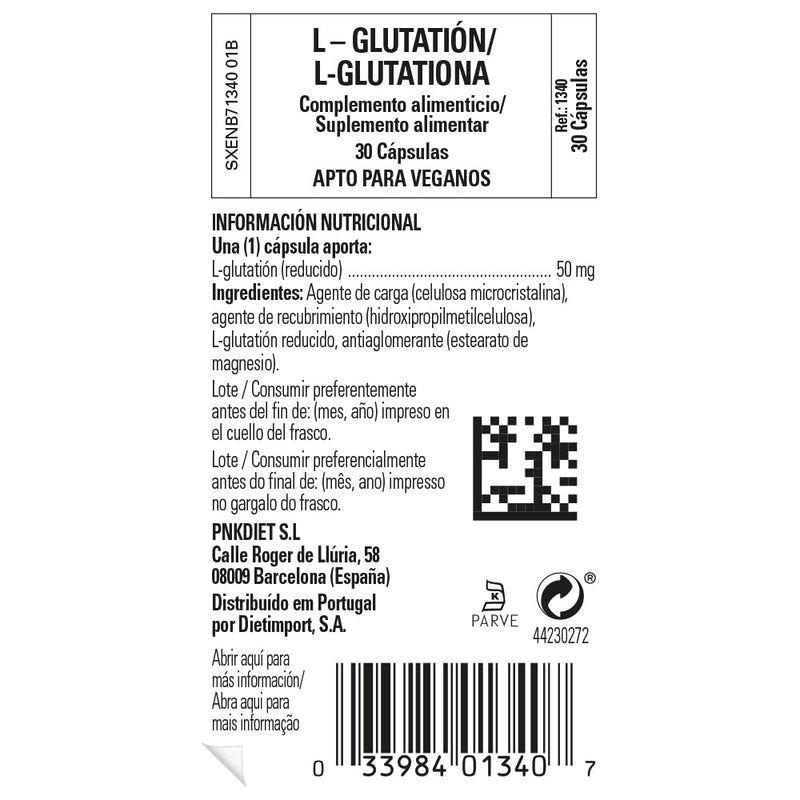 [Australia] - Solgar L-Glutathione Reduced 50 mg Vegetable Capsules - Pack of 30 - Detoxification of the Liver - Glutamic Acid, Cysteine and Glycine - Vegan, Gluten Free and Kosher 