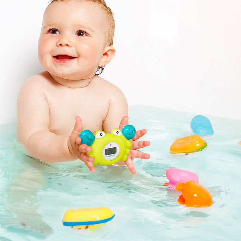 [Australia] - Aycorn Digital Baby Bath and Room Thermometer. Fast and Accurate Water Readings with LED Warning Alarm Ensures Your Child's Safety. Cute Floating Bathtub Toy Makes Perfect Bathtime Fun for Infants 