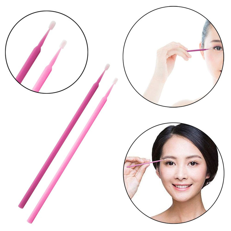 [Australia] - GoWorth 500Pcs Durable Micro Disposable Eyelash Extension Individual Applicators Mascara Brush for Make up and Clean and Compatible and Eyelash Dedicated 500 pink 