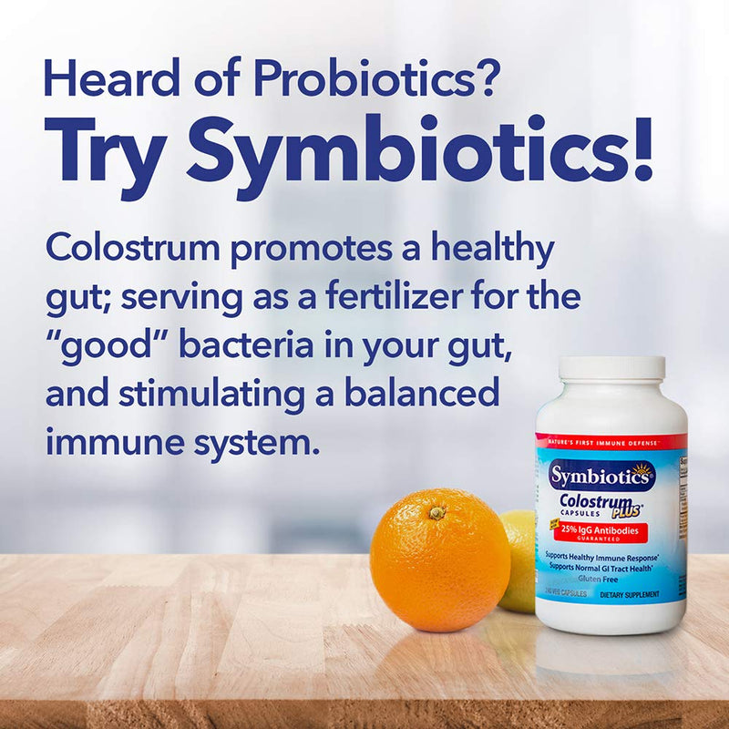 [Australia] - Symbiotics Colostrum Capsules Plus, Supports Healthy Immune Response (240 Capsules) 240 Count (Pack of 1) 