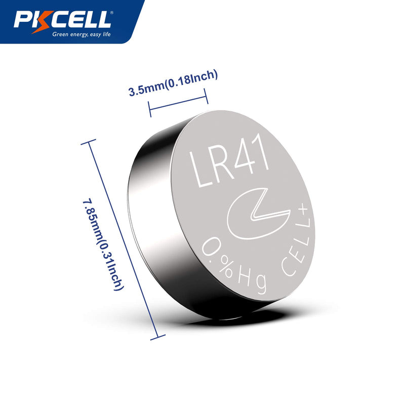 [Australia] - PKCELL AG3 1.5V Battery LR41 392 384 192 Button Alkaline Cell for Digital Thermometer- 5Count 