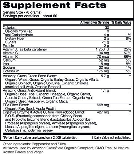 [Australia] - Amazing Grass Green SuperFood Original, 60 Servings, 17 Ounce 1.06 Pound (Pack of 1) 
