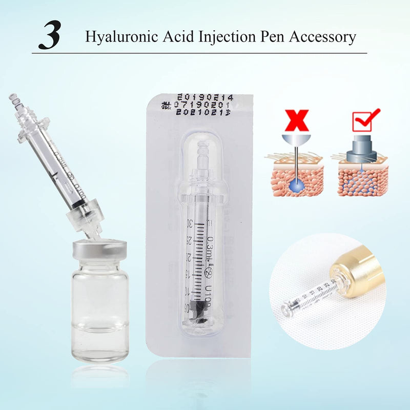 [Australia] - 5pcs 0.3ml Ampoule Head, Hyaluronic Pen Accessory Ampoule Head Needle Head Massage Atomizer Beauty Machine Pen for Lifting Lip Anti Wrinkle Skin Care Tool - Restore Elastic Skin (1#) 