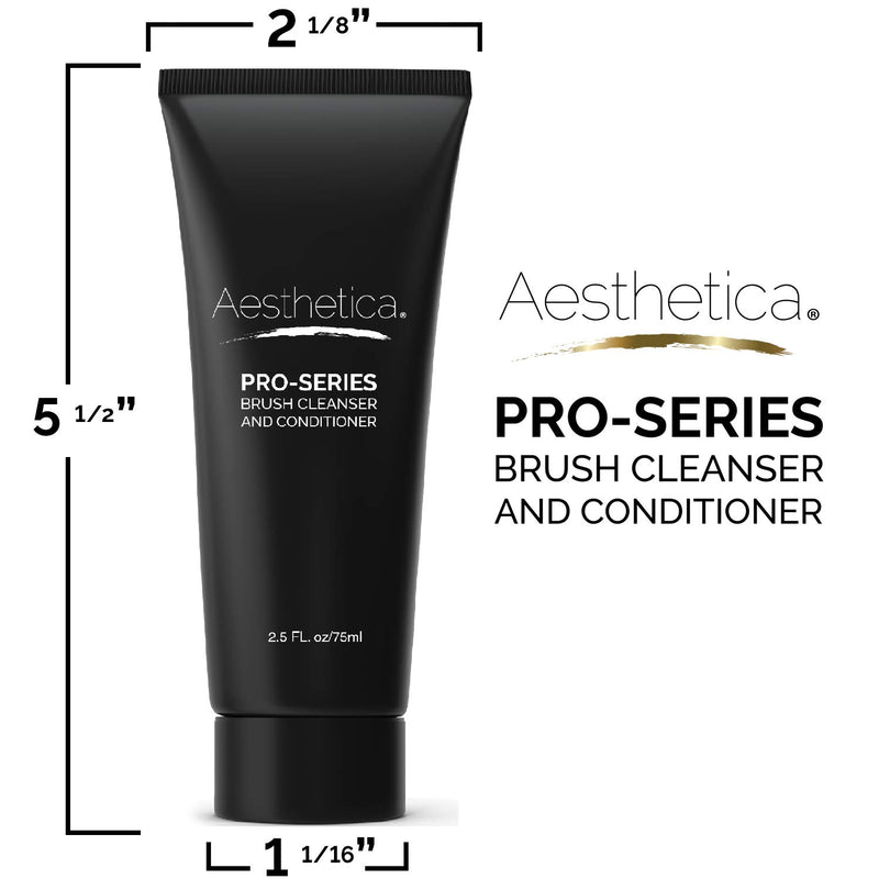 [Australia] - Aesthetica Makeup Brush Cleaner – Cruelty Free Make Up Brush Shampoo for any Brush, Sponge or Applicator - Made in USA - 2.5 fl oz 2.5 Fl Oz (Pack of 1) 