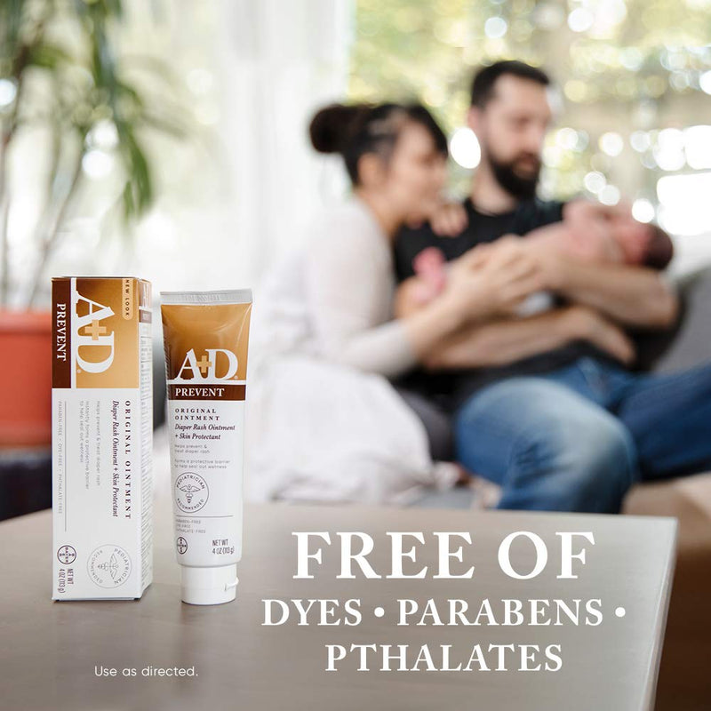 [Australia] - A+D Original Diaper Rash Ointment, Baby Skin Protectant With Lanolin and Petrolatum, Seals Out Wetness, Helps Prevent Diaper Rash, 1.5 Ounce Tube, Packaging May Vary 