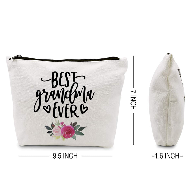 [Australia] - Best Grandma Ever Eco-Friendly Shopping Bag Makeup Bag Gifts Cute Grandma Reusable Makeup Bag 