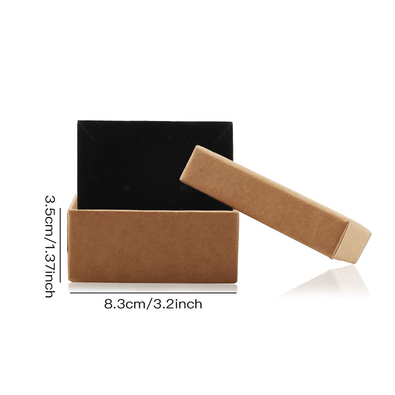 [Australia] - Necklace Earring Ring Box Gift Box,12 Pieces Square Cardboard Jewelry Gift Boxes,Cotton Filled Cardboard Paper Jewelry Box Gift Case (2.75x2.75x1 Inches) (Craft) Craft 