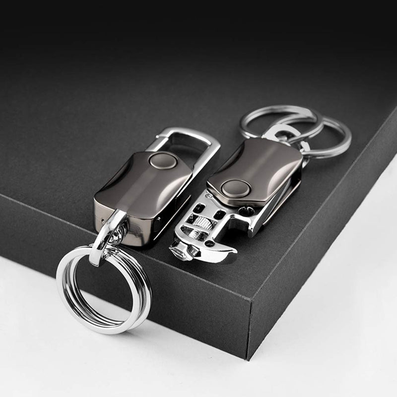 [Australia] - GeeGeeTop 15 PCs Rustproof Key Rings Key Ring Keyring Dog Tag Ring Flat Key Rings Split Keyrings for Home Car Keys Attachment 