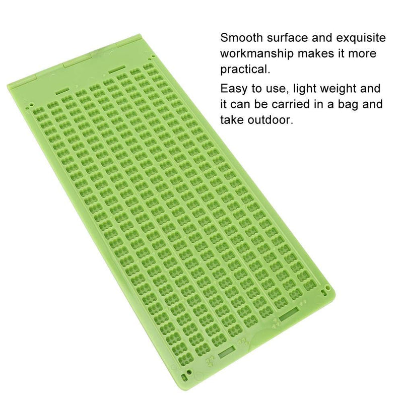 [Australia] - Yencoly Braille Store Business Card Slate, Portable Plastic 9 Lines 30 Cells Braille Writing Slate and Stylus Braille Learning Tool Accessory Assorted Tactile Bump Dots for The Blind 