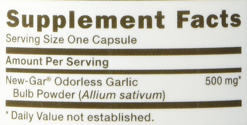 [Australia] - GNC Odorless Garlic 500 Mg 100 Capsules 