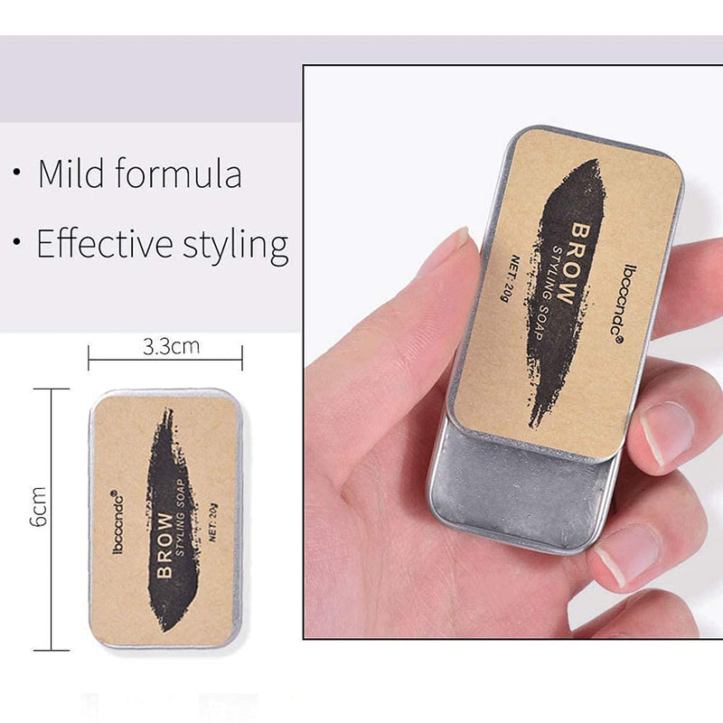 [Australia] - Eyebrow Soap, 3D Brows Styling Soap, Transparent Long Lasting Natural Eyebrow Wax Eyebrow Gel 