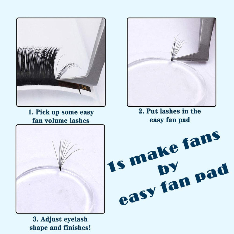 [Australia] - Eyelash Extension Supplies 5 Pcs Easy Fan Lash Pad Pallet Patches GEMERRY Lash Extension Supplies for Beginners Make Fans Blooming Easy Volume Lashes Pallet Tools Eyelash Holder, 3x30mm 