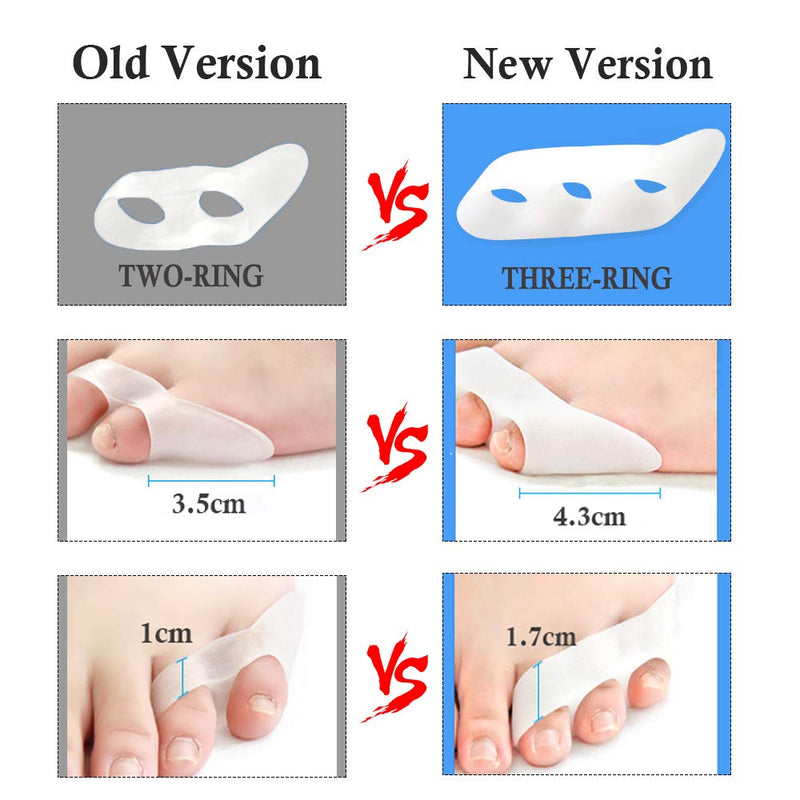 [Australia] - Pinky Toe Separator Tailors Bunion Pads, (10PCS) New Material, Gel Little Pinky Toe Protectors Sleeve for Tailor's Bunions, Curled Pinky Toes, Overlapping Toe, Blisters, Pain Relief from Friction Pinky Toe Separator 