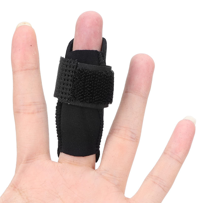[Australia] - Finger Splint Brace, 2 Sizes Basketball Volleyball Finger Support Protector Pain Relief Finger Sports Sleeve(L) L 