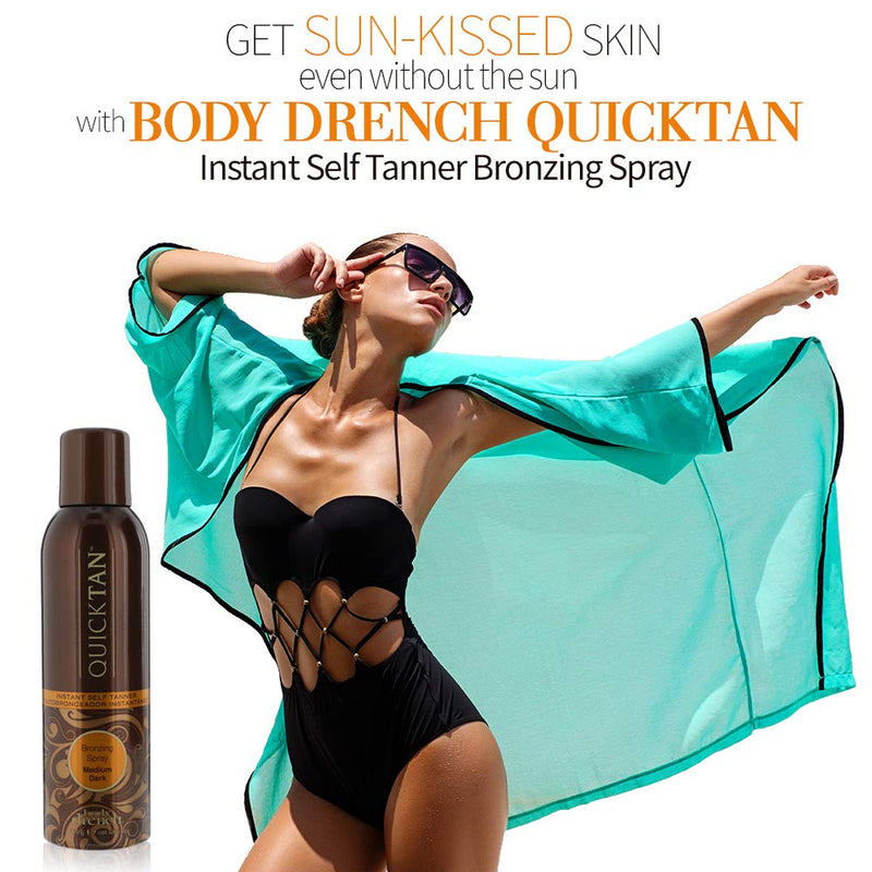 [Australia] - Body Drench Quick Tan Instant Self-Tanner, Bronzing Spray, Medium Dark, 6 oz 1-Pack 6 Ounce (Pack of 1) 