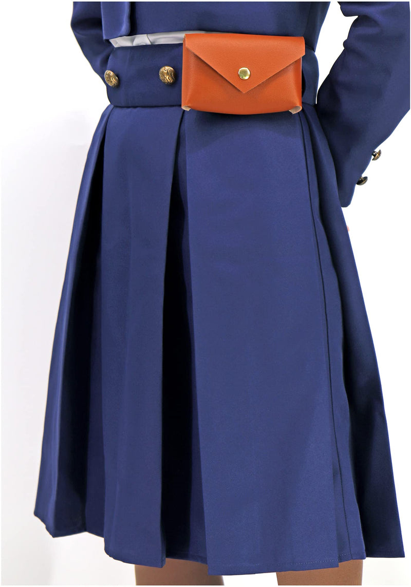 [Australia] - DAZCOS Nobara Cosplay School Uniform Outfit with Belt Waist Bag X-Small 