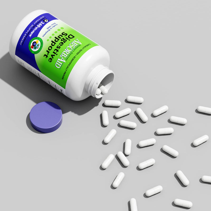 [Australia] - AbsorbAid Digestive Enzymes 240 vCaps, Proven to Increase Vital Nutrient Absorption by up to 71% 1 