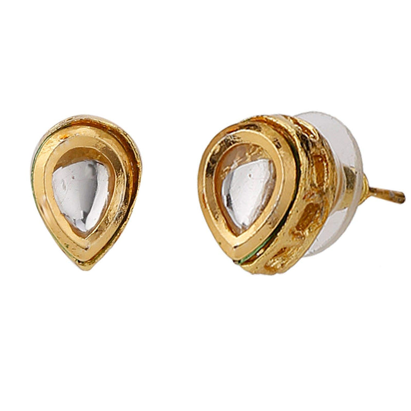 [Australia] - Efulgenz Mangalsutra Indian Boho Antique Kundan Gold Plated Beaded Pendant Necklace Earring Jewelry Set 