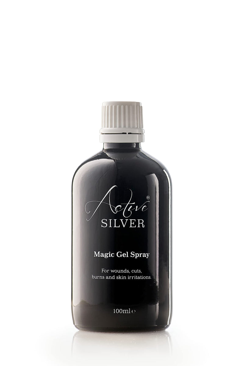 [Australia] - Active Silver Magic Gel Spray 100ml with Colloidal Silver and Aloe Vera, Bottle with Atomiser Spray for Each Application, Produced in The UK, for use in The Home or Ideal for Travel 100 ml (Pack of 1) 