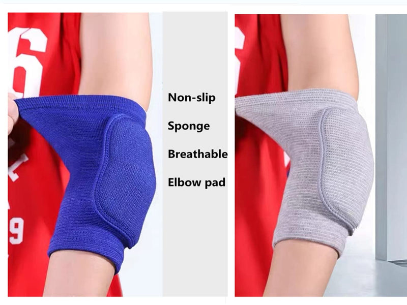 [Australia] - MINILUJIA 2PCS/Pair Children Elbow Pad Cover Tight Non-slip Sponge Sleeves Breathable Flexible Elastic Kid Elbow Brace Support Protector gray s 