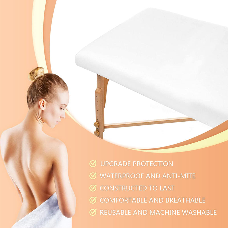 [Australia] - Tvvcalk 2pcs Massage Bed Cover, Washable Lounger Cover, Waterproof Massage Couch Protective Cover, Hyperelastic, Fitted Cover for Massage Table, 80 x 190cm 2 