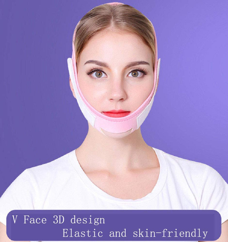 [Australia] - V Shaped Line Chin Up Face Lift Double Chin Belt,Face Slimming Strap, Face Shaper Band Eliminates Wrinkles Sagging Anti-aging Painless Firming Mask for 