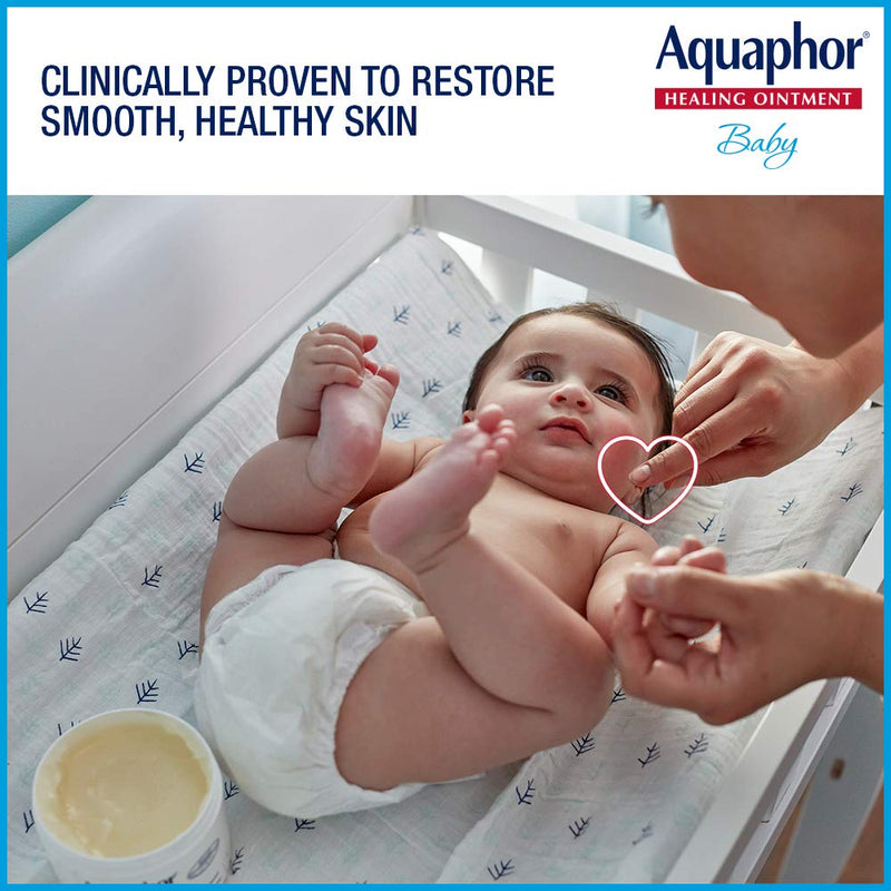[Australia] - Aquaphor Baby Healing Ointment Advanced Therapy Skin Protectant, Dry Skin and Diaper Rash Ointment, 14 Oz Jar 